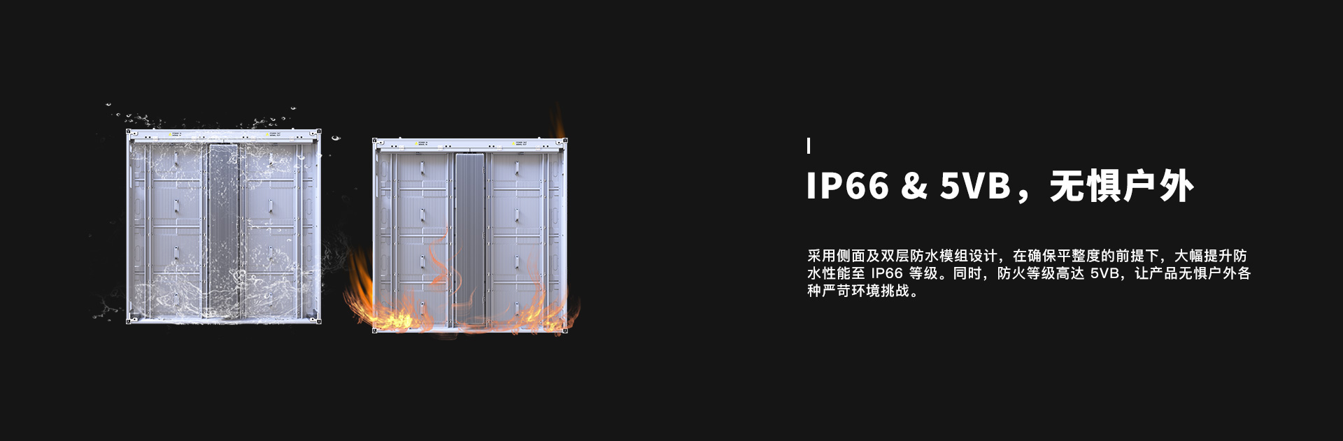 戶外LED顯示屏IP66防水顯示屏防水防火