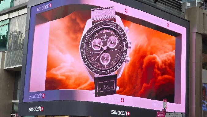 Swatch 香港戶外廣告大屏項目